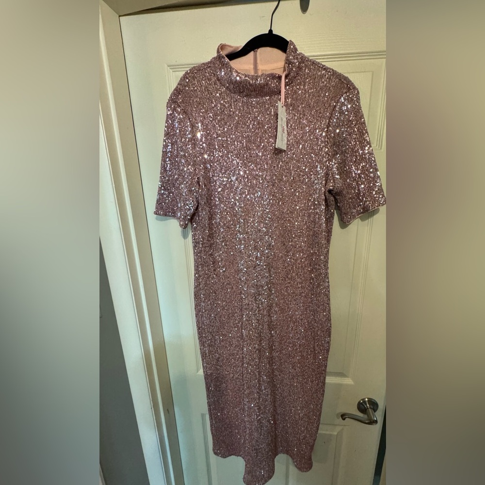 Vineyard Vines Glittering Rose Midi Dress